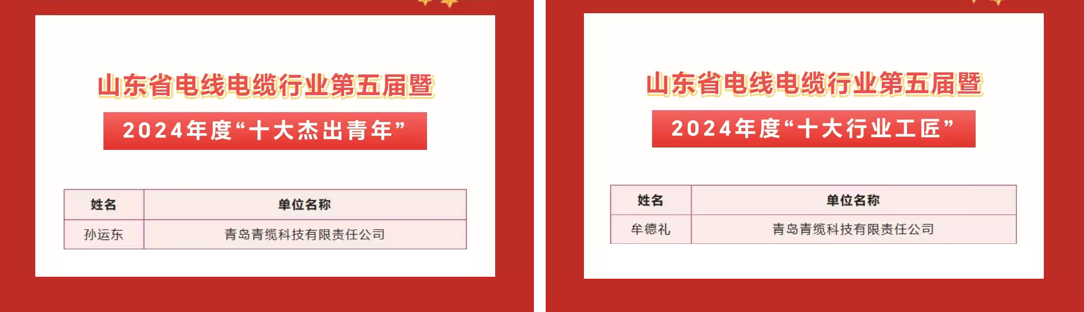 金百利职工获评2024年度“十大杰出青年”及“十大行业工匠”(图1)
